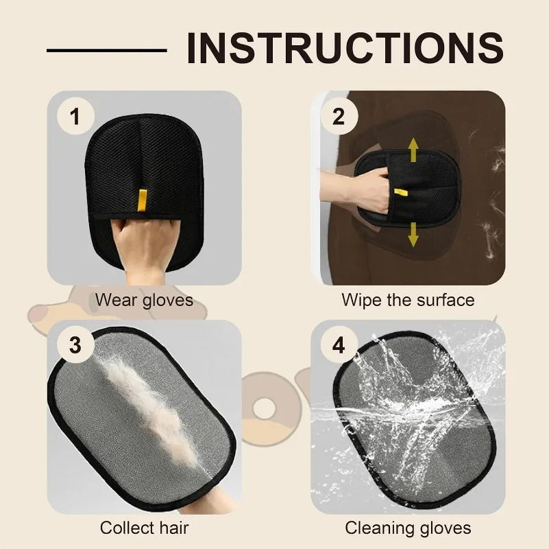 Re-Usable Pet Hair Removal Mitts