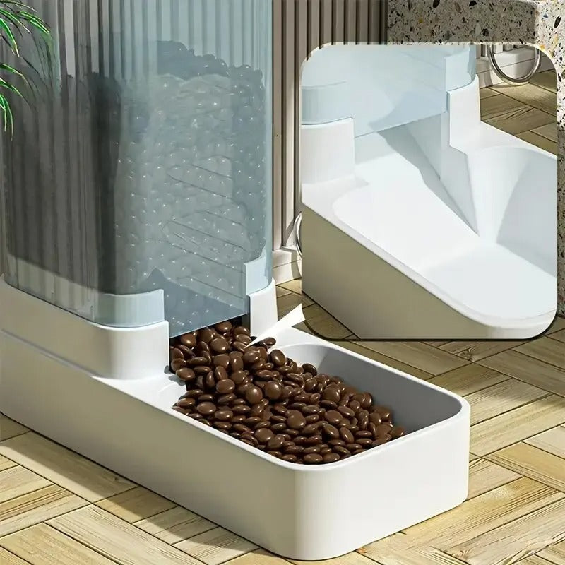 1pc/2pc Automatic Dog Feed & Water Dispenser Set